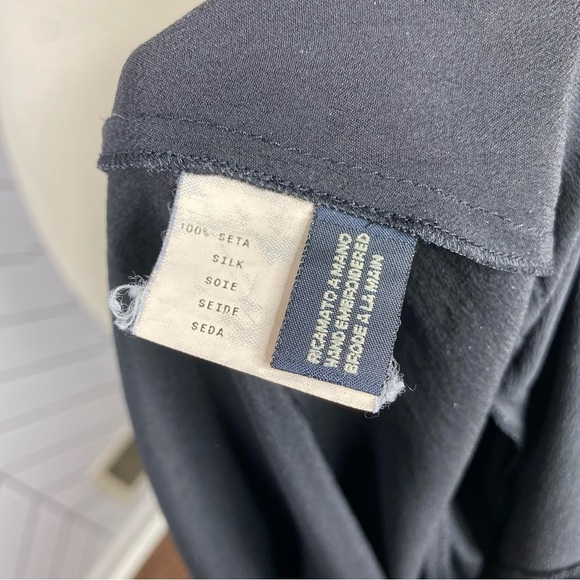 Etro Black Silk Sequin Embellished Blouse Size 42 - Picture 7 of 11